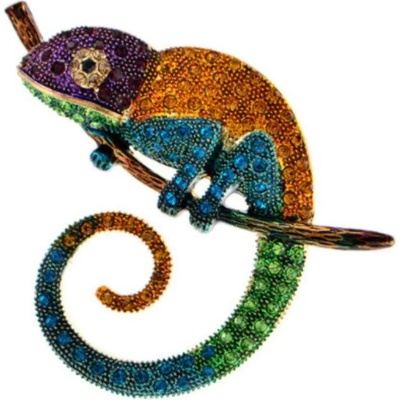 Gaira brošňa Chameleón 340057 žltá