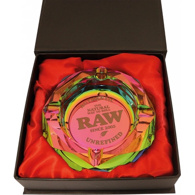 Raw Skleněný popelník DUHA – Zboží Mobilmania