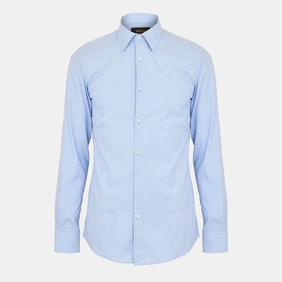 HUGO BOSS Men's Plain Long-Sleeve Shirt - Light/Blue