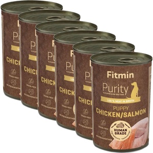 Fitmin Purity Puppy Пиле и сьомга 6 x 400 г
