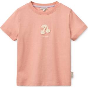 LIEWOOD Детска тениска LIEWOOD Kid's Francis Placement S/S T-shirt - Cherry Heart / Rose Blush - размер 110/116 (EU) (704-6276-0114)