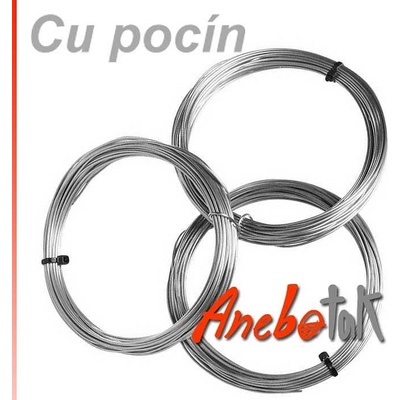 Pocínovaný drát měděný 1,38 mm, matný, svitek 10 m