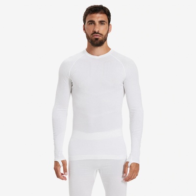 Kiprun zimné bežecké tričko Skincare s dlhým rukávom biele