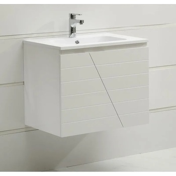 Inter Ceramic Конзолен PVC шкаф ICP 6555 W "ЕНИЯ" с умивалник, 65x46x55см (6555 W)