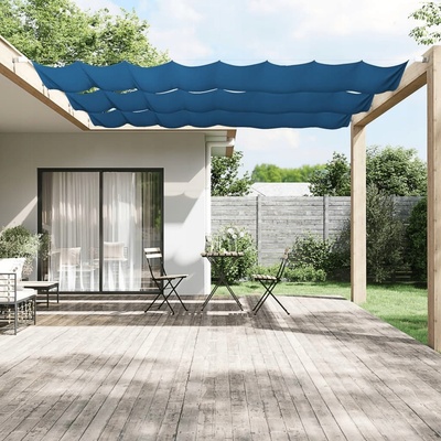 zahrada-XL Vertikální markýza modrá 60 x 800 cm oxfordská látka