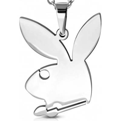 Prosperk Přívěsek stříbrný ocelový Playboy S4479