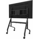 NewStar Neomounts FL50-575BL1, Mobile Display Trolley, 65-110, Max 125 kg, Manual H: 129-139cm, VESA 100x100-1100x600, Incl. Hardware shelf, Lockable