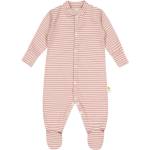 Bio Baby Бебешки гащеризон на райе Bio Baby - 68 сm, 4-6 месеца, розов (97222418)