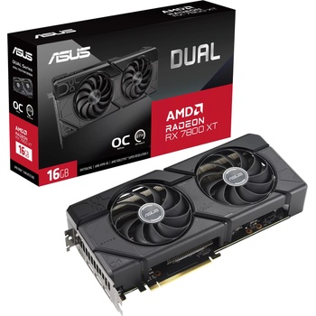 ASUS Radeon RX 7800 XT Dual OC 16GB GDDR6 256bit (DUAL-RX7800XT-O16G/90YV0JJ1-M0NA00)