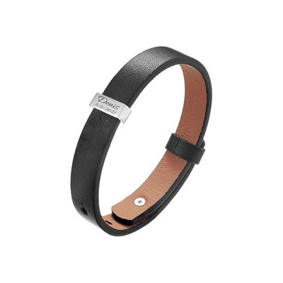 Šperky4U personalizovaný pánský kožený náramek OPA214