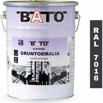 Základní Nátěr alkydová barva na kov BATO RAL 7016 rychleschnoucí 5 l