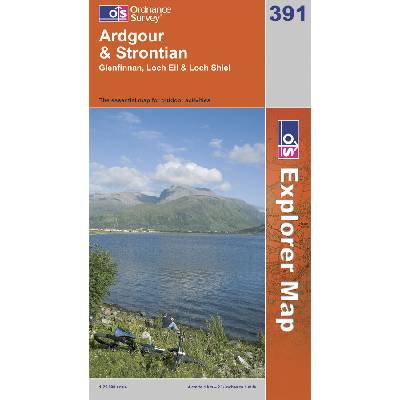 Ardgour / Strontian 1:25.000 turistická mapa OS #391