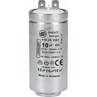 Aeg Electrolux Zanussi 1250020615 kondenzátor 10 µF motoru sušičky prádla