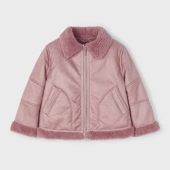MAYORAL Тъмно розово яке с детайли от каракул за мини момиче Mayoral