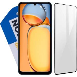 ofisitebg Удароустойчив стъклен full протектор за Xiaomi Redmi 13C