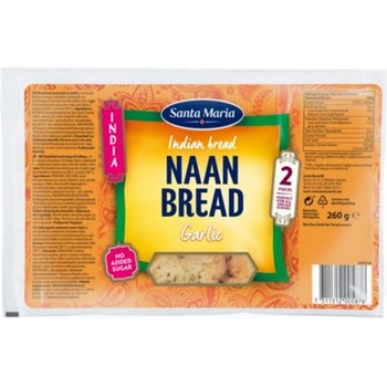 Santa Maria Naan indický chléb česnek 260 g