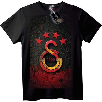 NOONEBRAND Тениска Galatasaray 1905 Звезди - 6XL, Black