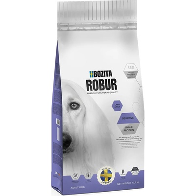 Bozita 12, 5кг Sensitive Single Protein Bozita Robur за кучета с агнешко и ориз