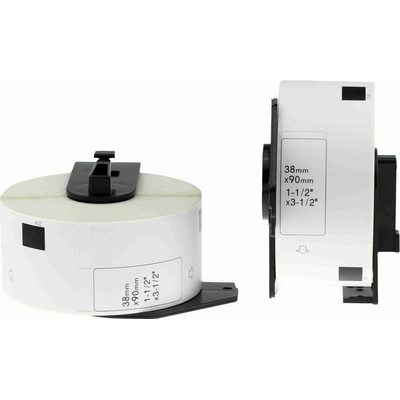 CDRmarket TBBRDK11208 pro Kompatibilní role etiket pro Brother DK-11208 38 mm x 90 mm 400 etiket bílé