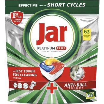 Jar Platinum Plus All In One Kapsle Do Myčky Lemon 63 ks