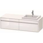Duravit Ketho - Шкафче за умивалник 43x140x55 см, дясно, 2 чекмеджета, лъскаво бяло KT6797R2222 (KT6797R2222)