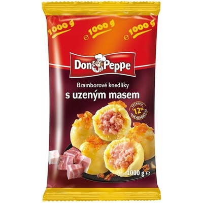 Mrazené Knedlíčky zemiakové s údeným mäsom 1kg Don Peppe