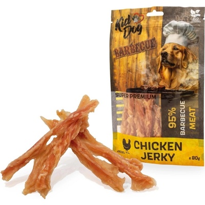 KIDDOG SUPER PREMIUM kuraciecí prsa Barbecue kroucené prúžky 80 g