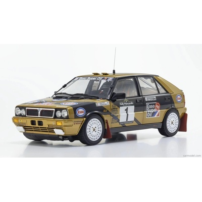 Kyosho Lancia Delta Hf Integrale 4wd Team Esso N 1 Winner Rally Piancavallo 1987 Fabrizio Tabaton Luciano Tedeschini Černé Zlato 1:18