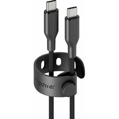 PanzerGlass EM64861 empower 240W opletený nabíjecí USB-C na USB-C 1,2m černý