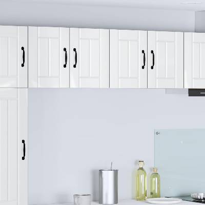 vidaXL Стенен шкаф LUCCA 2 pcs Бял гланц 60 x 31 x 40 см (884923)