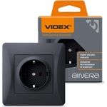 Videx КОНТАКТ videx ШУКО 16А vf-bnsk1g-bg ГРАФИТ (02040100)