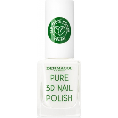 Dermacol Pure 3D Nail Polish 02 Absolute White 11 ml