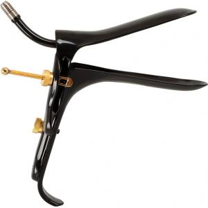 Fetish Collection Speculum with Air & Liquid Tube Black-Gold