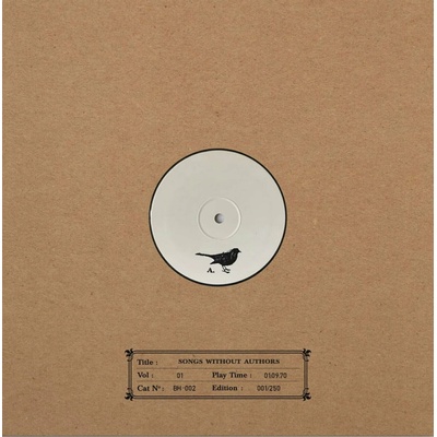 Various Artists - Songs Without Authors Vol 01 (Limited Edition) 2 LP