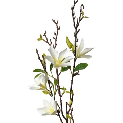 Velká umělá květina bílá magnolie hvězda – 84 cm