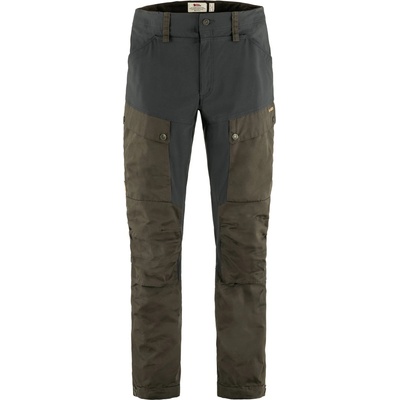 Fjällräven Мъжки туристически панталон Fjällräven Keb Trousers Walking trousers - Dark Olive / Dark Grey - размер 44 (010-1197-0711)