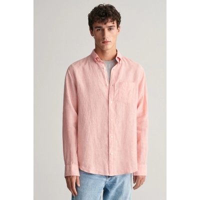 Gant košeľa reg linen shirt ružová