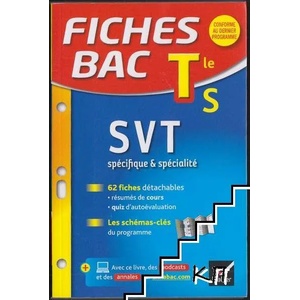 Fiches bac SVT Tle S (ISBN: 9782218986215)