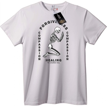 NOONEBRAND Тениска Лечебен Скелет - S, White