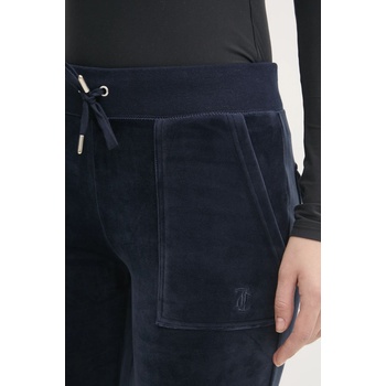 Juicy Couture Кадифен спортен панталон Juicy Couture LAYLA POCKET LR в тъмносиньо с изчистен дизайн JCSEBJ001 (JCSEBJ001.131)
