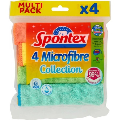Spontex Microfibre Utierka Z Mikrovlákna 4 ks