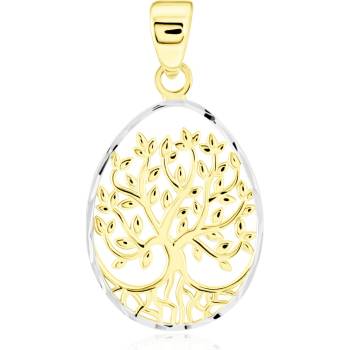 Gemmax Jewelry zlatý přívěsek Strom života GUPCN 01255