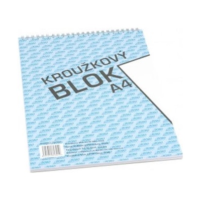 Blok s hornou väzbou A4, čistý, 50 listov