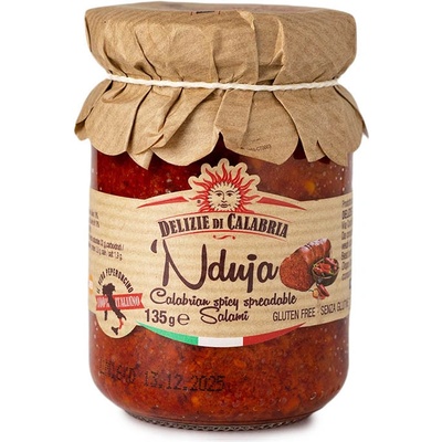 Delizie di Calabria Nduja kalábrijská pikantná nátierková saláma 135 g