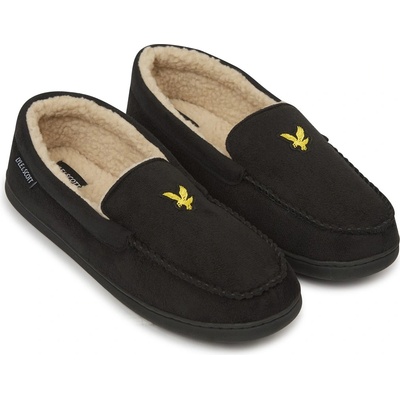 Lyle and Scott Пантофи Lyle and Scott Moccasin Slippers - Black