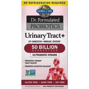 Garden of Life Dr. Formulated Probiotics Urinary Tract+, 60 Veg Capsules
