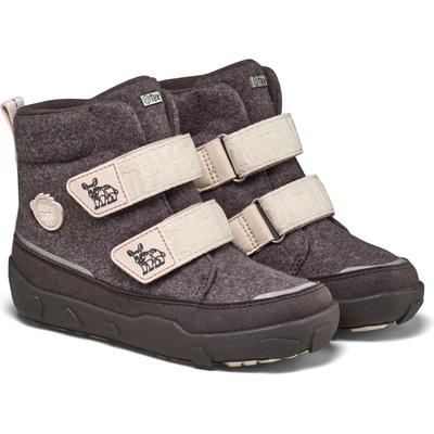 Affenzahn Детски зимни ботуши Affenzahn Kid's Mid Boot Wool Comfy Winter boots - Rhinoceros / Grey - размер 22 (EU) (702-3540-0512)