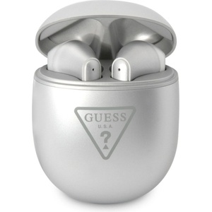 CG Mobile Guess TWS Triangle Logo silver (GUTWST82TRS) Слушалки