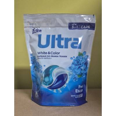 Ultra White & Color Fresh Escape 3v1 kapsle na praní 36 PD
