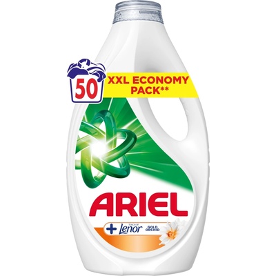 Ariel +Lenor prací gel na farebnú bielizeň Ariel 2,25 l 50 PD